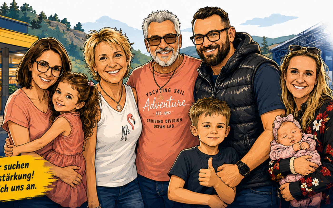 Familie Weismehl — drei Generationen